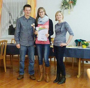 Stefanie durfte sich über den dritten Platz freuen. © Stefanie durfte sich über den dritten Platz freuen.